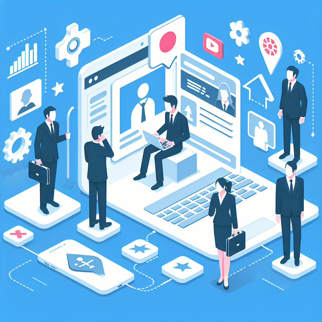 オンライン採用プラットフォームでの採用活動の様子