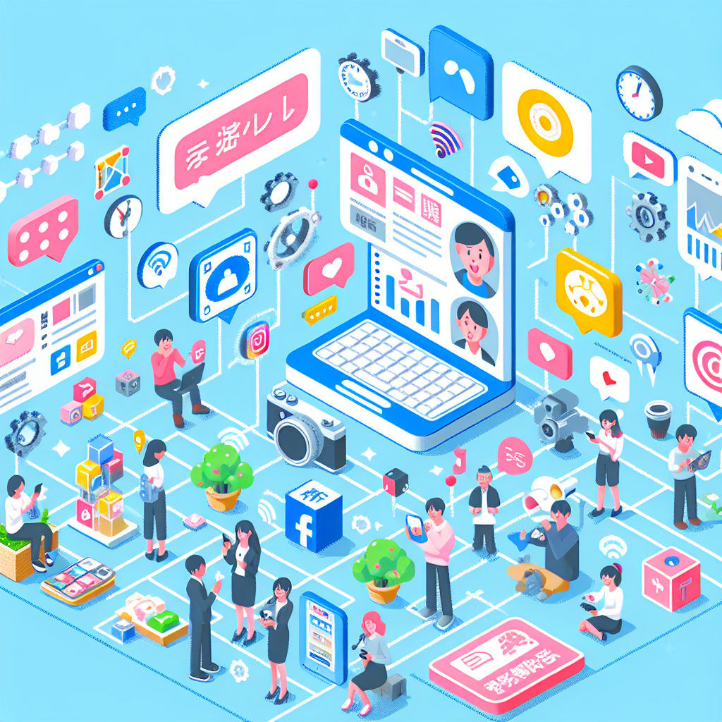 各SNSプラットフォームのロゴと利用シーンのイメージ