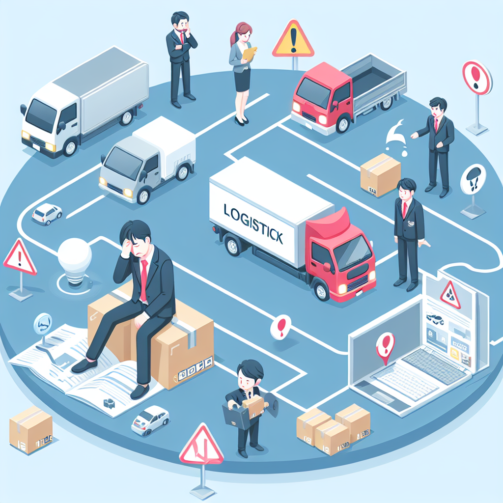 ドライバー不足に悩む物流企業のイメージ