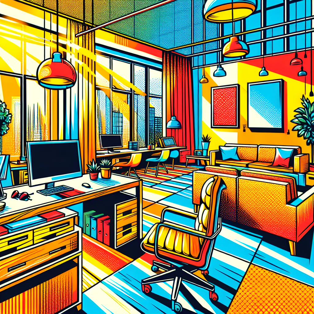 明るく快適なオフィスの写真