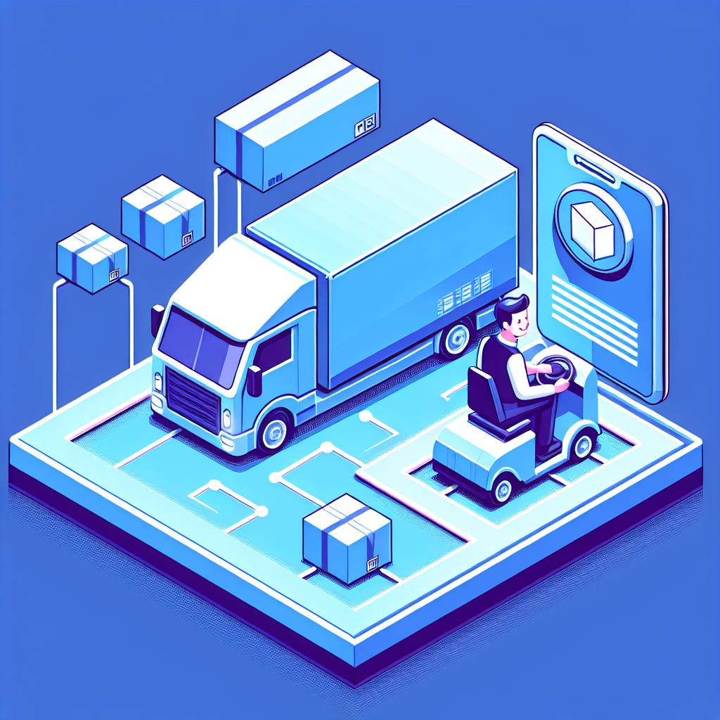 成功した物流企業のドライバーが笑顔で働いている様子