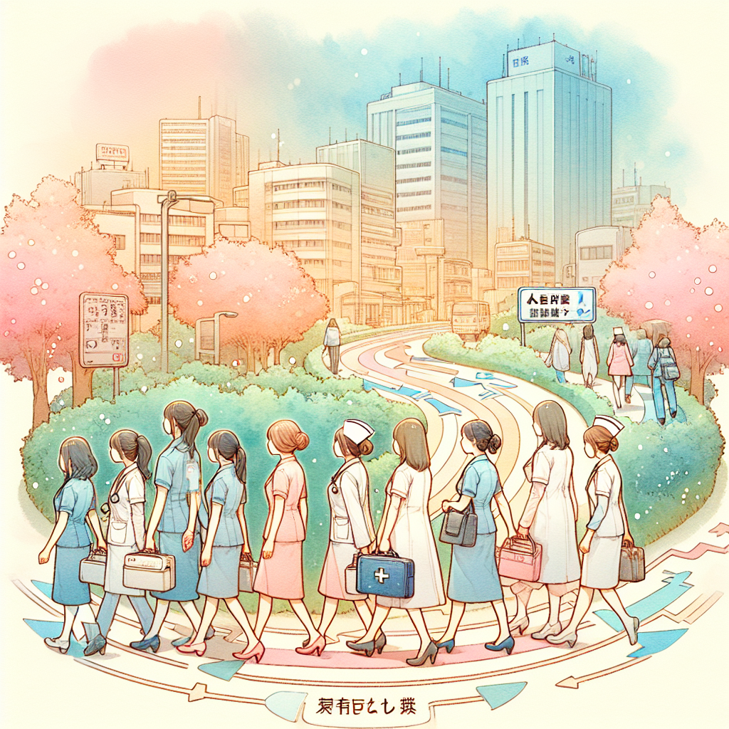 看護師のキャリアパスを示す図