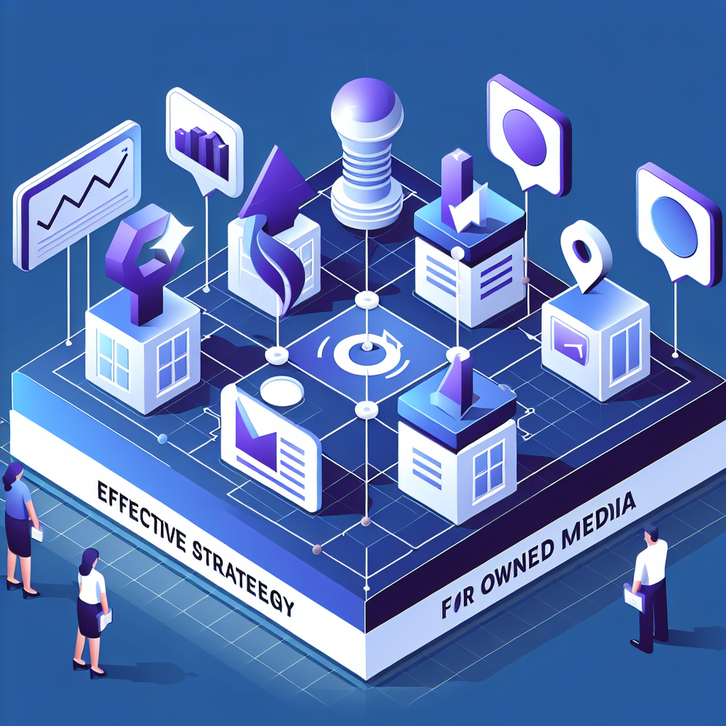 オウンドメディアの効果的な戦略を示すグラフ