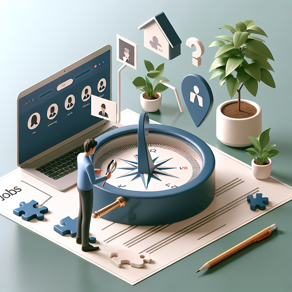 オンラインプラットフォームで求人を探す若者のイメージ