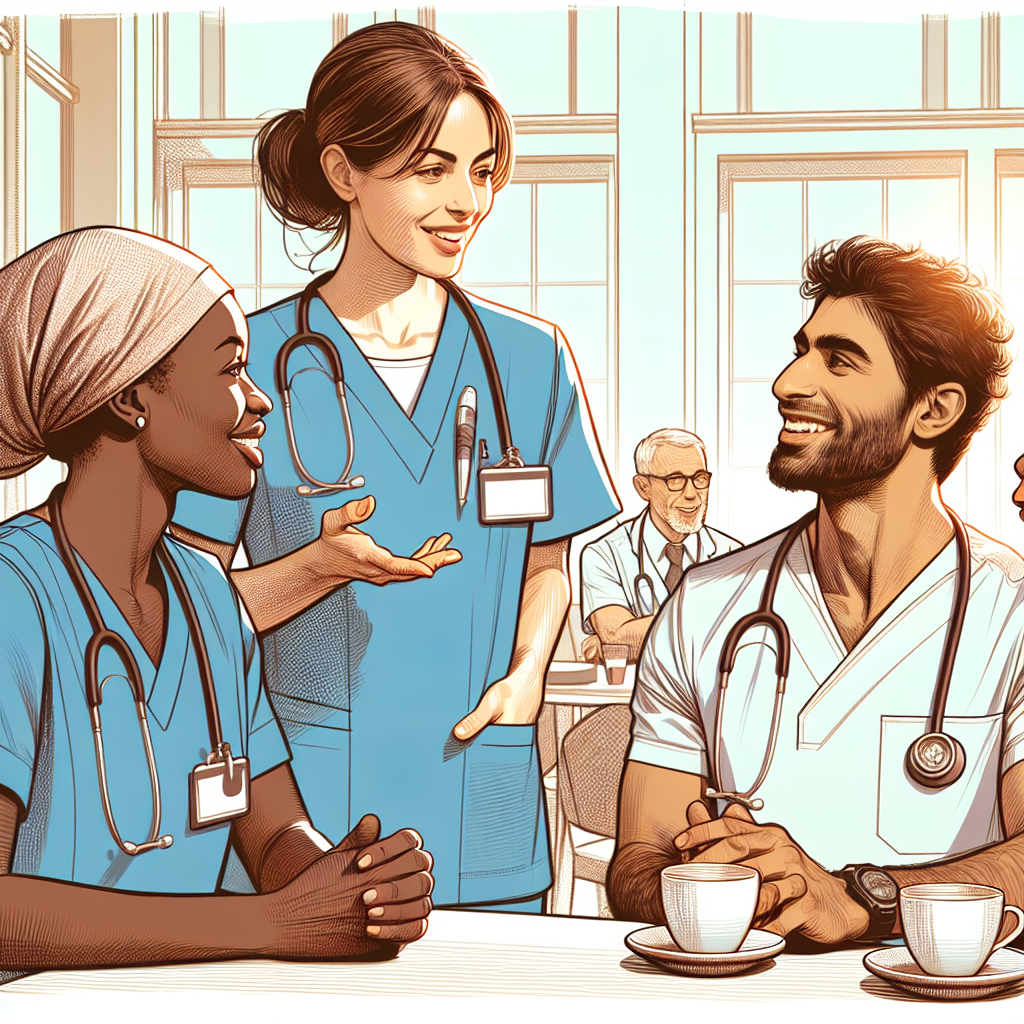 看護師が研修を受けている様子