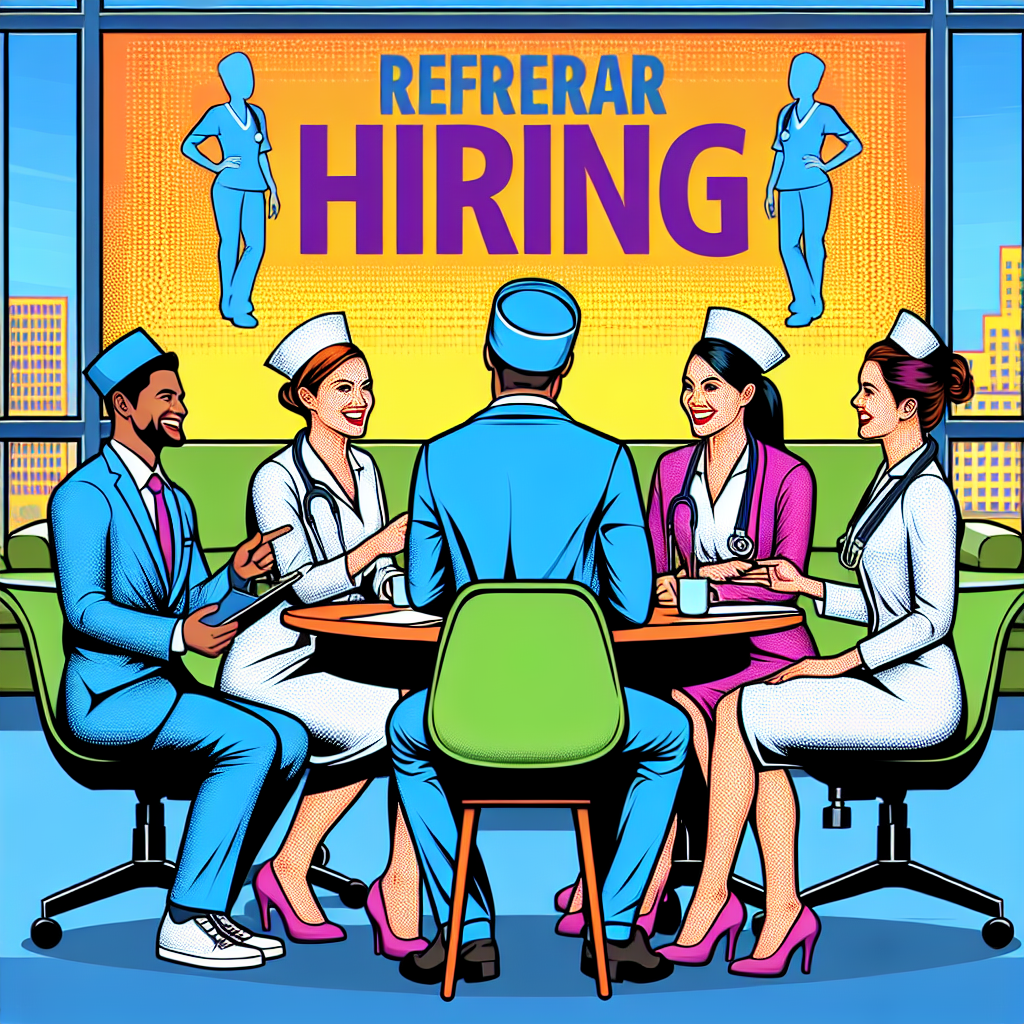 リファラル採用により笑顔で話し合う看護師たち