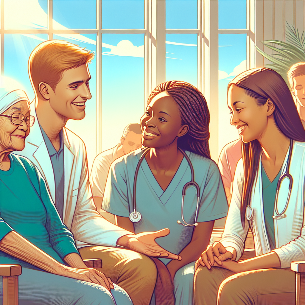 処遇改善加算を活用した介護施設のスタッフの笑顔の様子