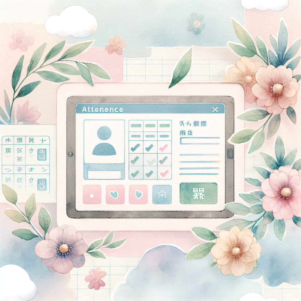 勤怠管理システムの画面イメージ