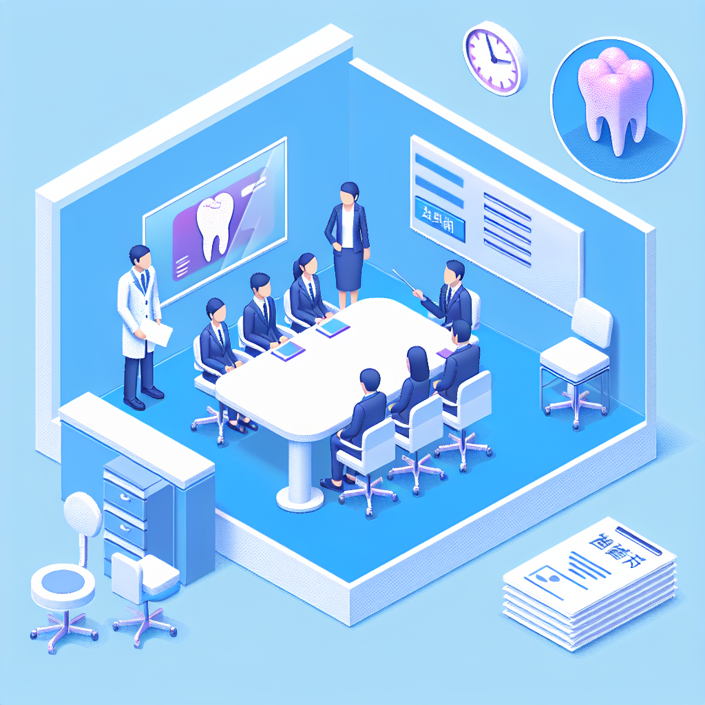 歯科医院でのスタッフミーティング