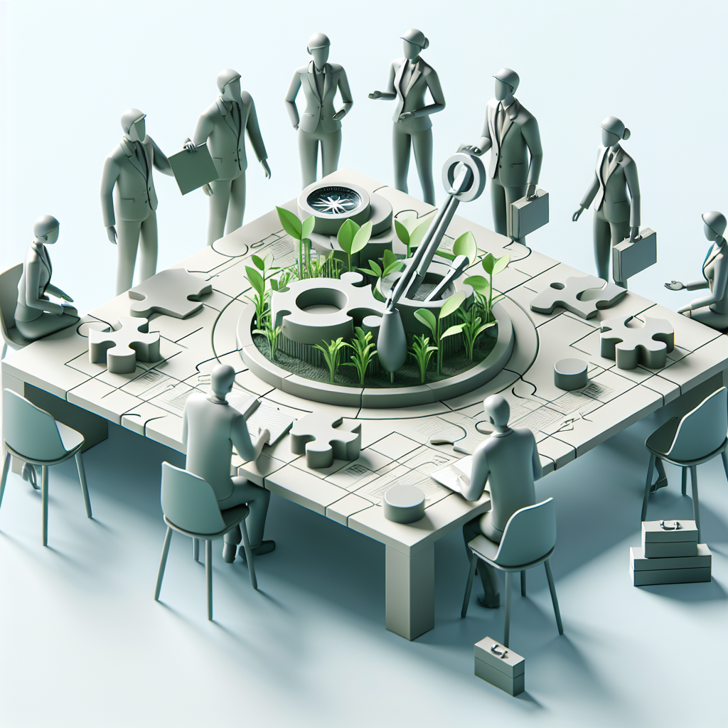 建設現場でのチームミーティング風景