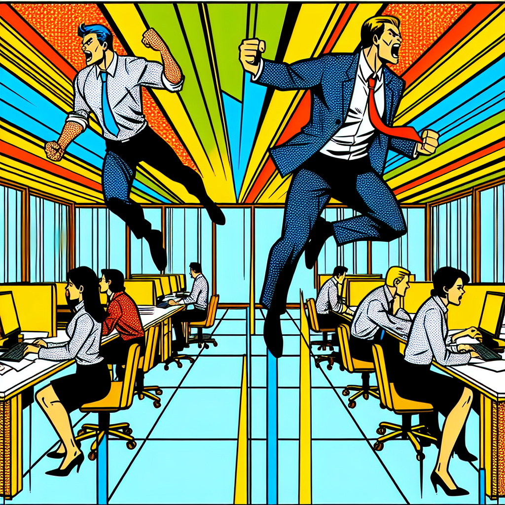 従業員がオフィスで働く様子を撮影した動画のサムネイル画像