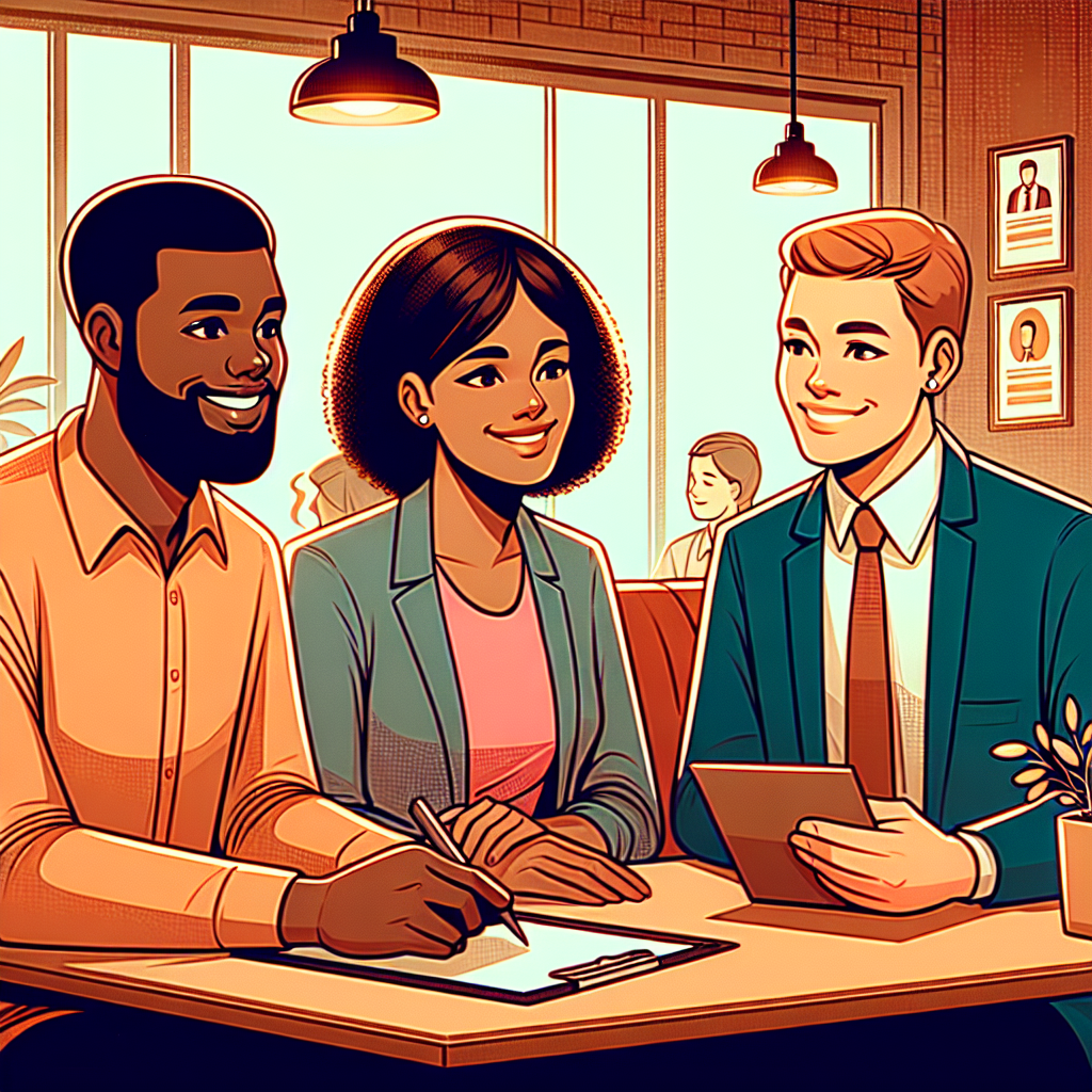 デジタルツールを使って採用活動を行うシーン