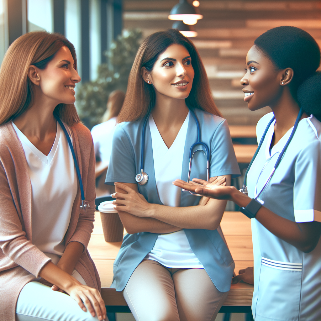 社内イベントで楽しむ看護師たち