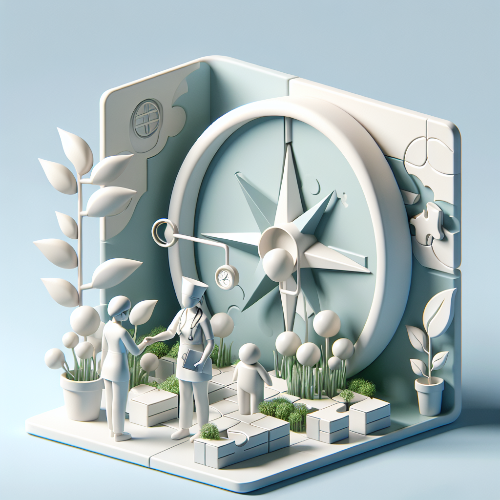 地域イベントで看護師と交流する様子