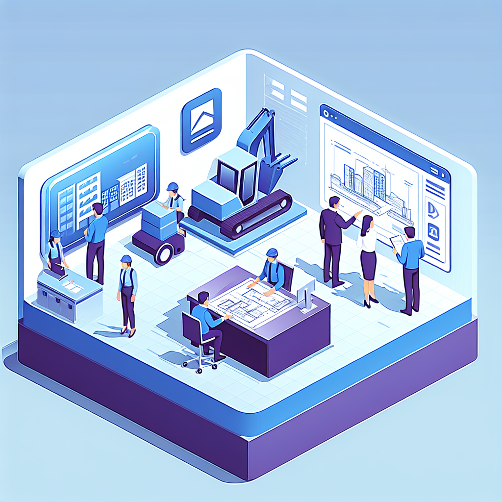 地域の建設現場で働く若手スタッフの写真