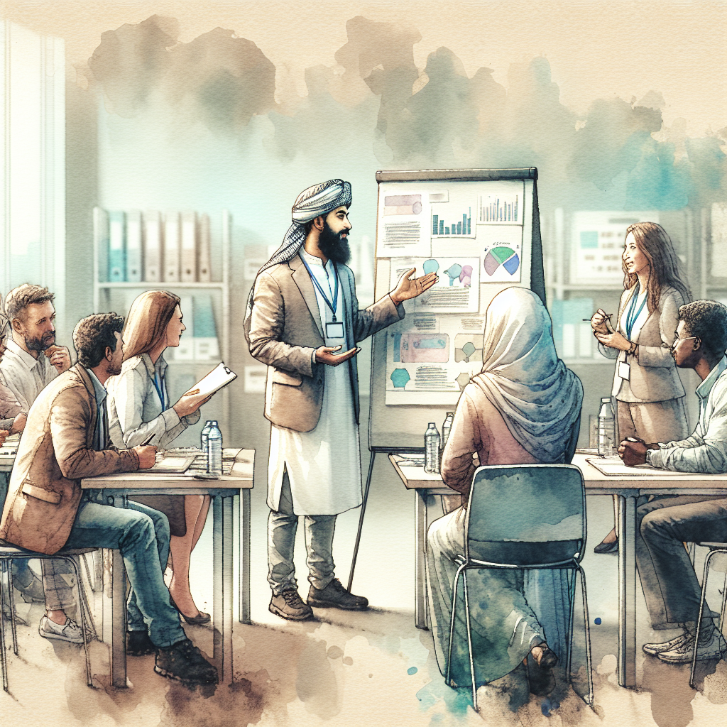 チームビルディングのワークショップ風景