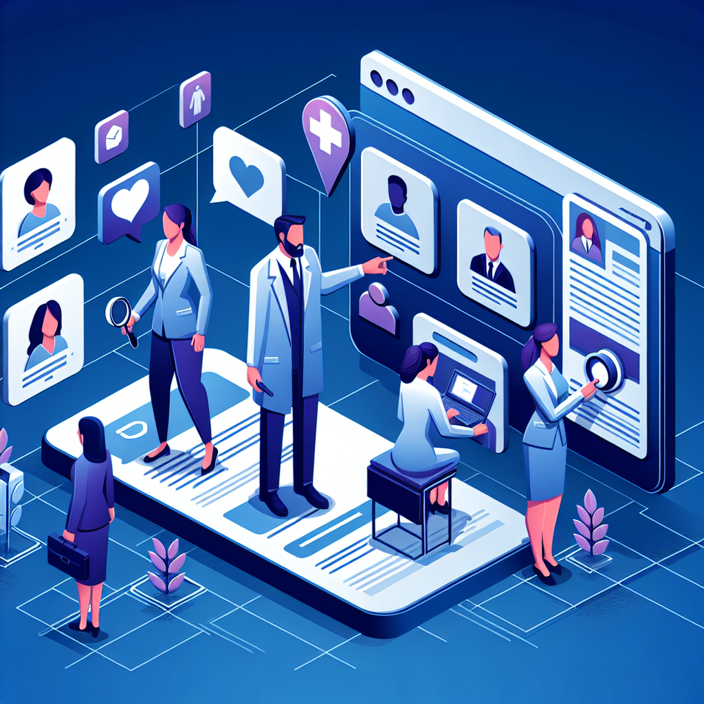 SNSを使った介護職の採用活動の様子