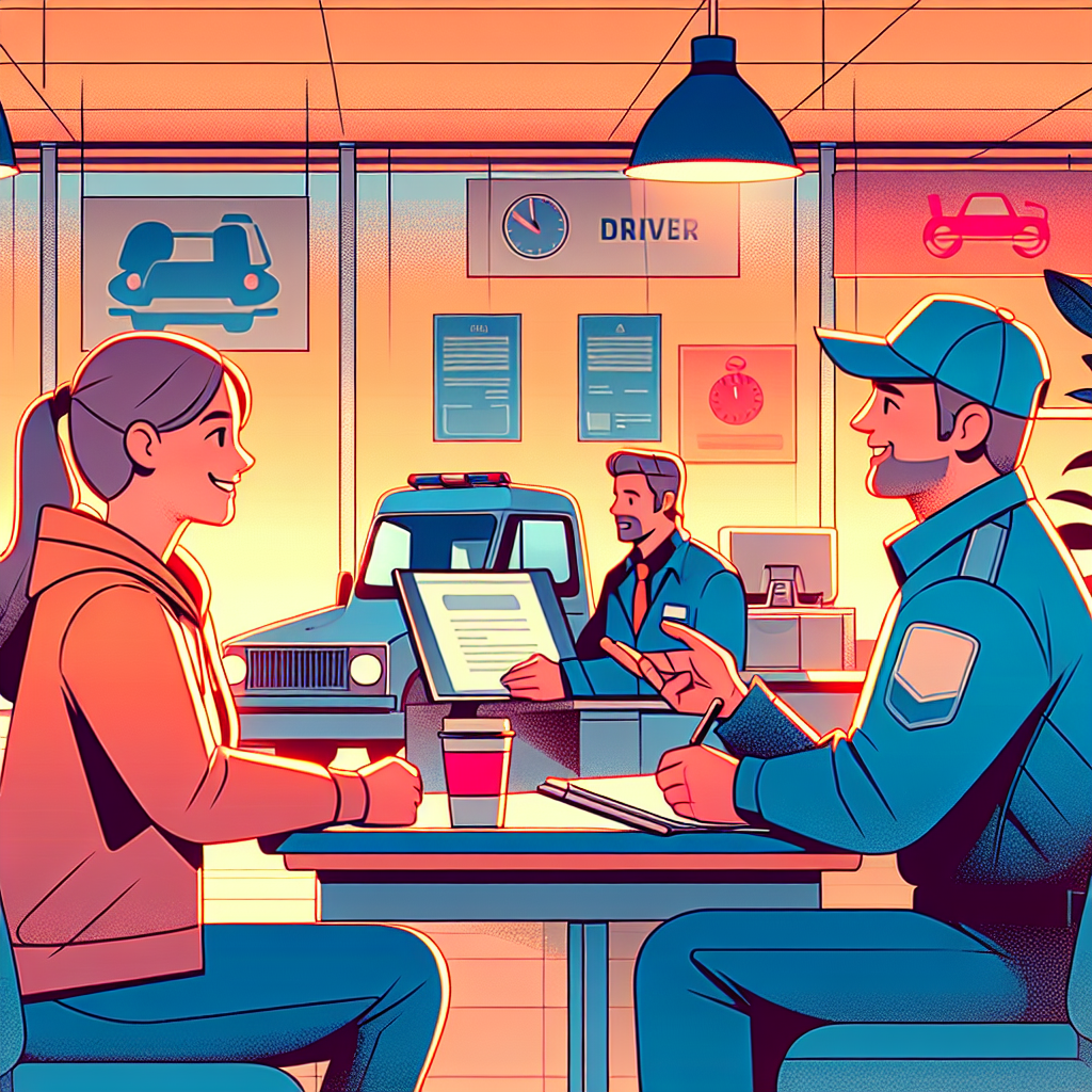 ドライバーが研修を受けている様子