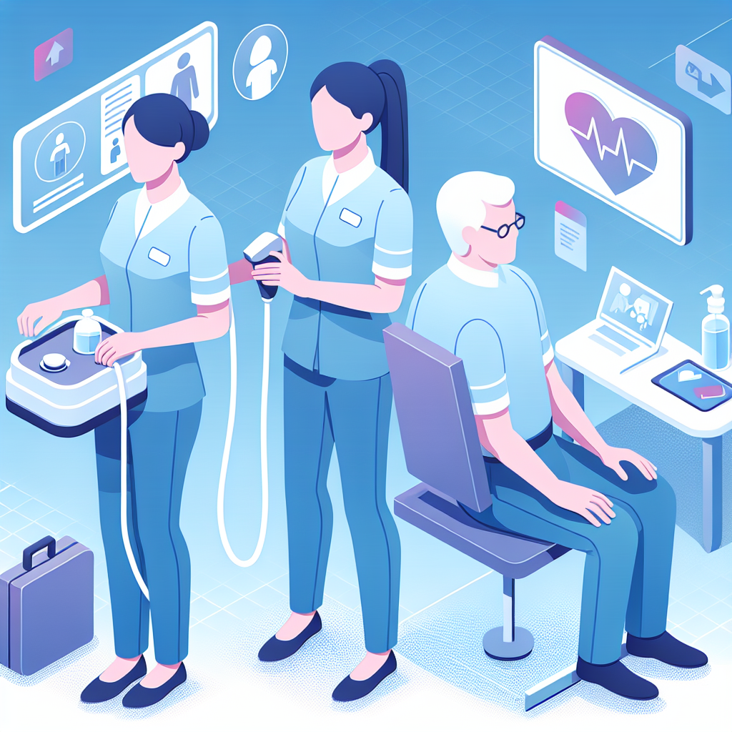 介護職員が研修を受けている様子