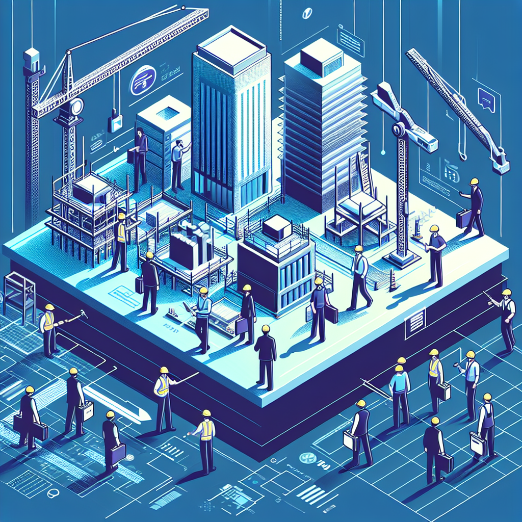 建設現場で働く作業員たちのイメージ画像