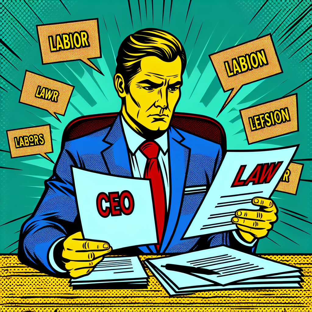 労働法制に関する資料を見ている経営者