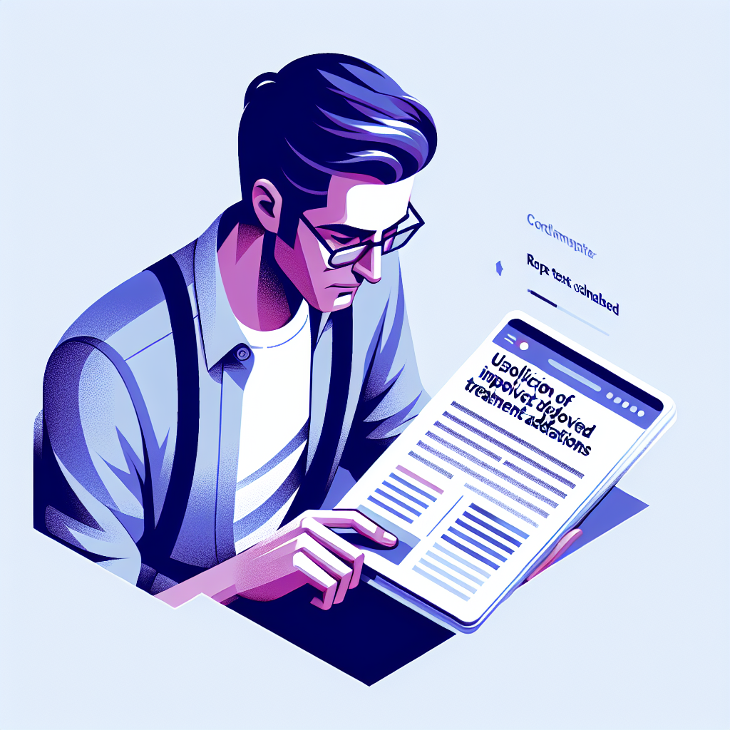 処遇改善加算の活用に関する資料を確認する人事担当者