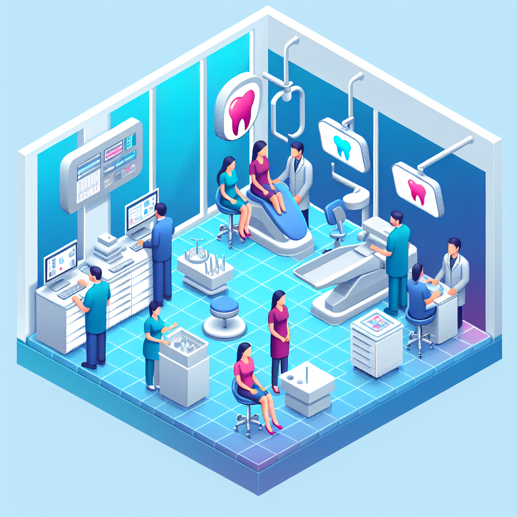 歯科医院でのスタッフ研修の様子