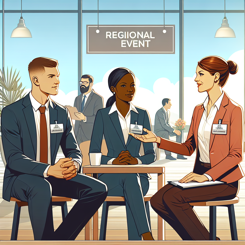 地域イベントでの物流企業の採用ブースの様子