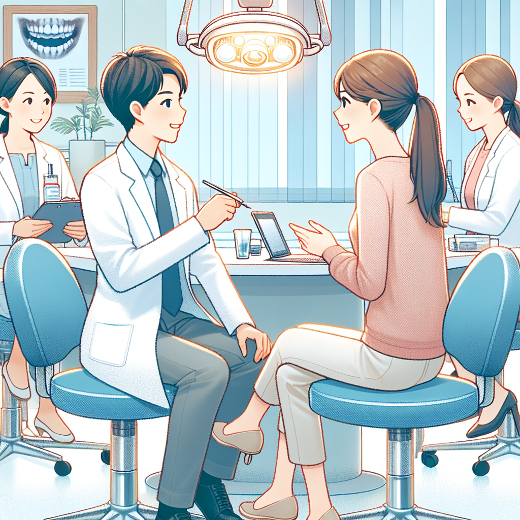 歯科医院でのスタッフのコミュニケーション風景