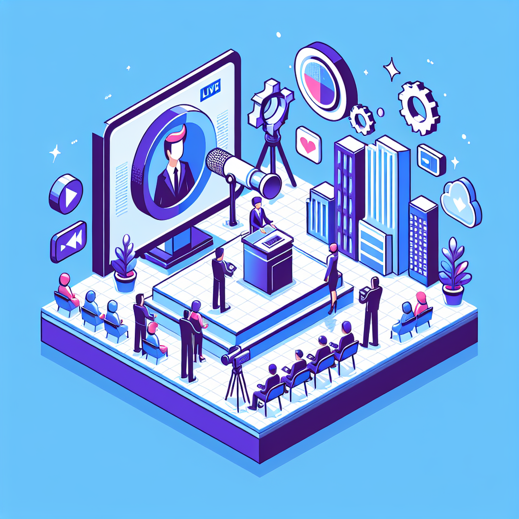 ライブ配信を行う企業のイメージ