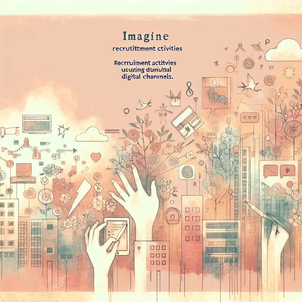 デジタルチャネルを活用した採用活動のイメージ図