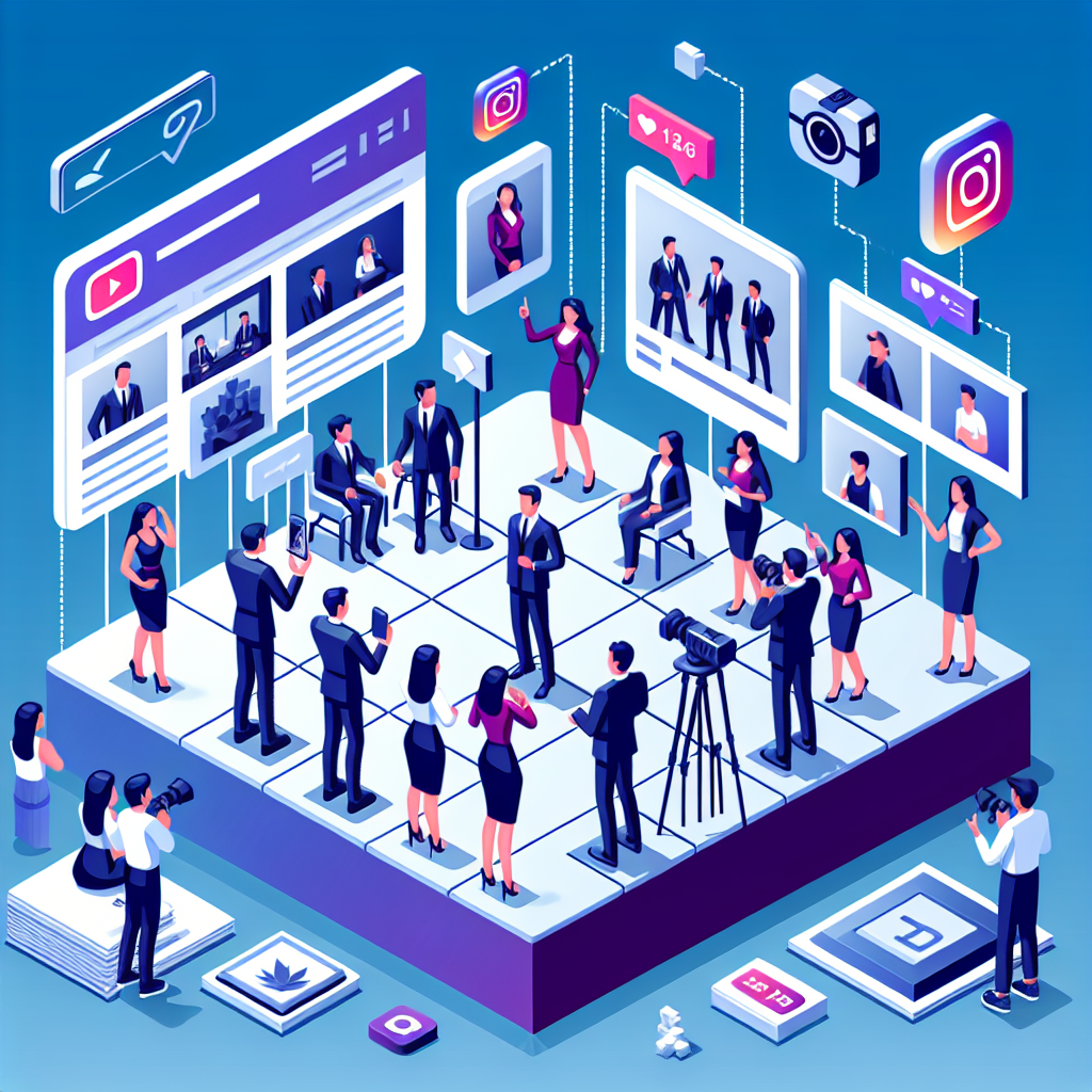 Instagramの投稿例として社員のインタビュー動画や社内イベントの写真