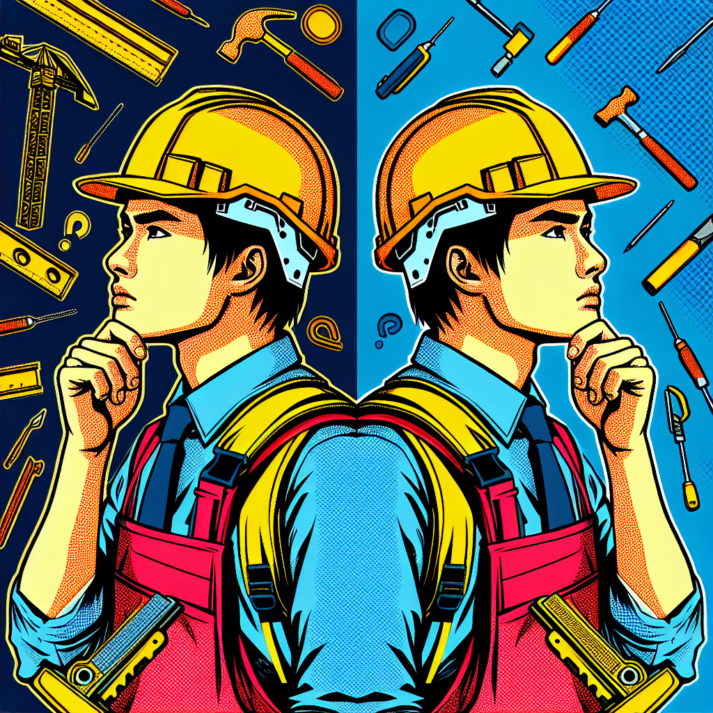 キャリアパスを考える建設業の若手社員