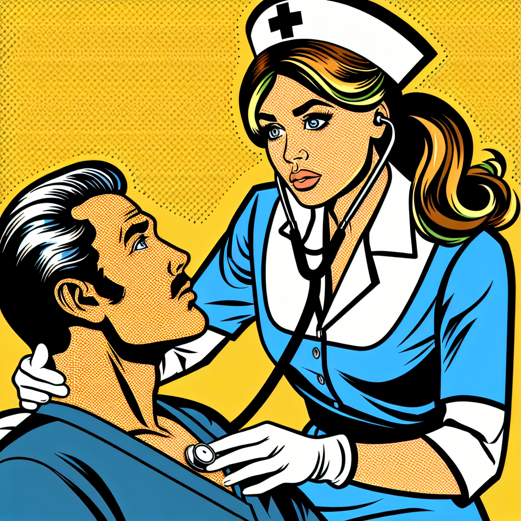 看護師が患者をケアしているシーン