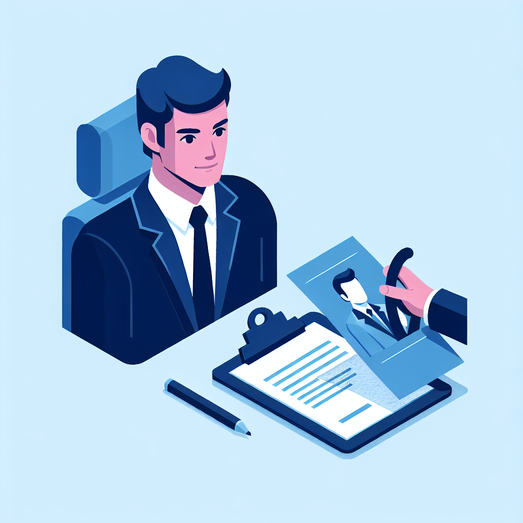 ドライバー採用のための求人広告をデザインするシーン