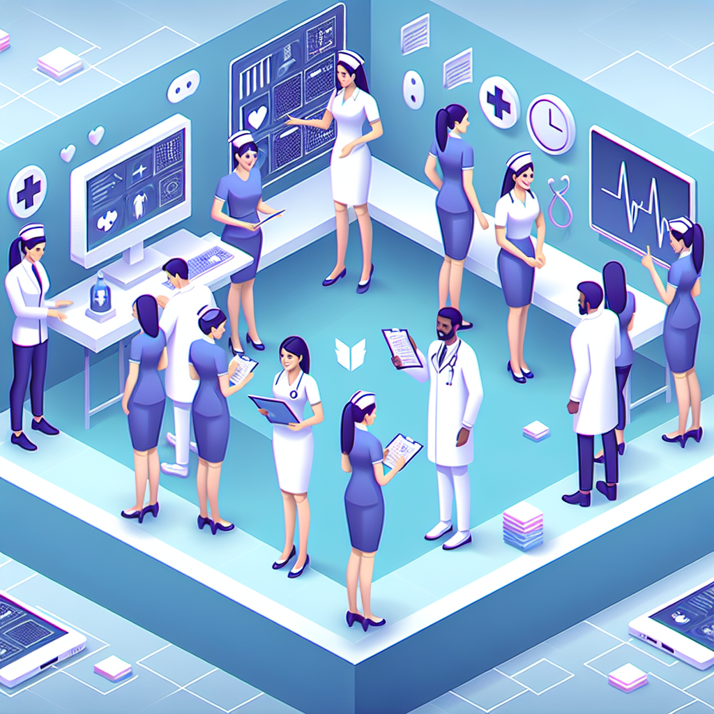 看護師が笑顔で働く職場のイメージ