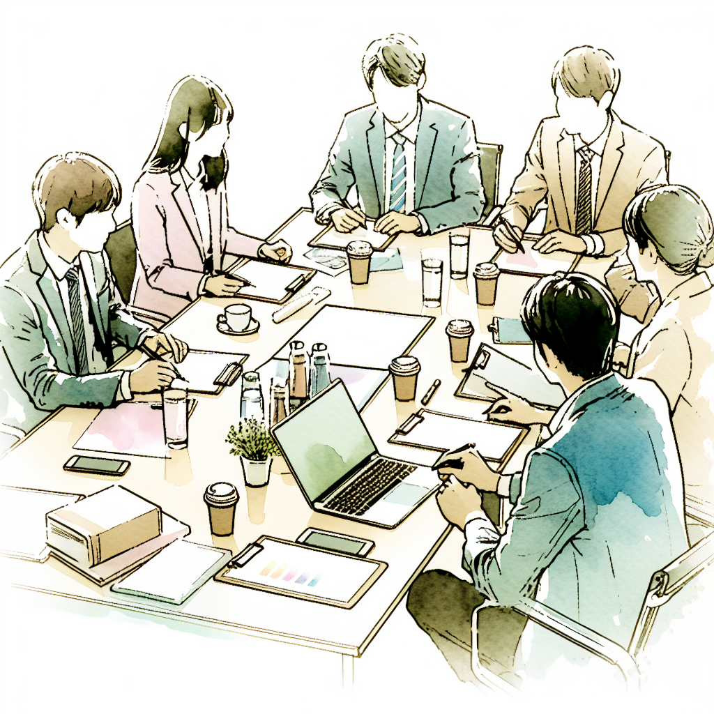 スタッフミーティングの様子