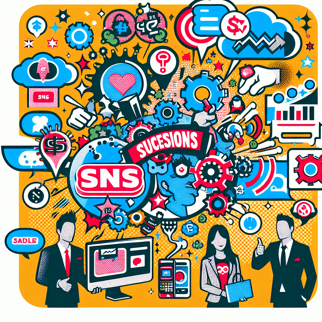 SNS採用の成功事例を示すインフォグラフィック