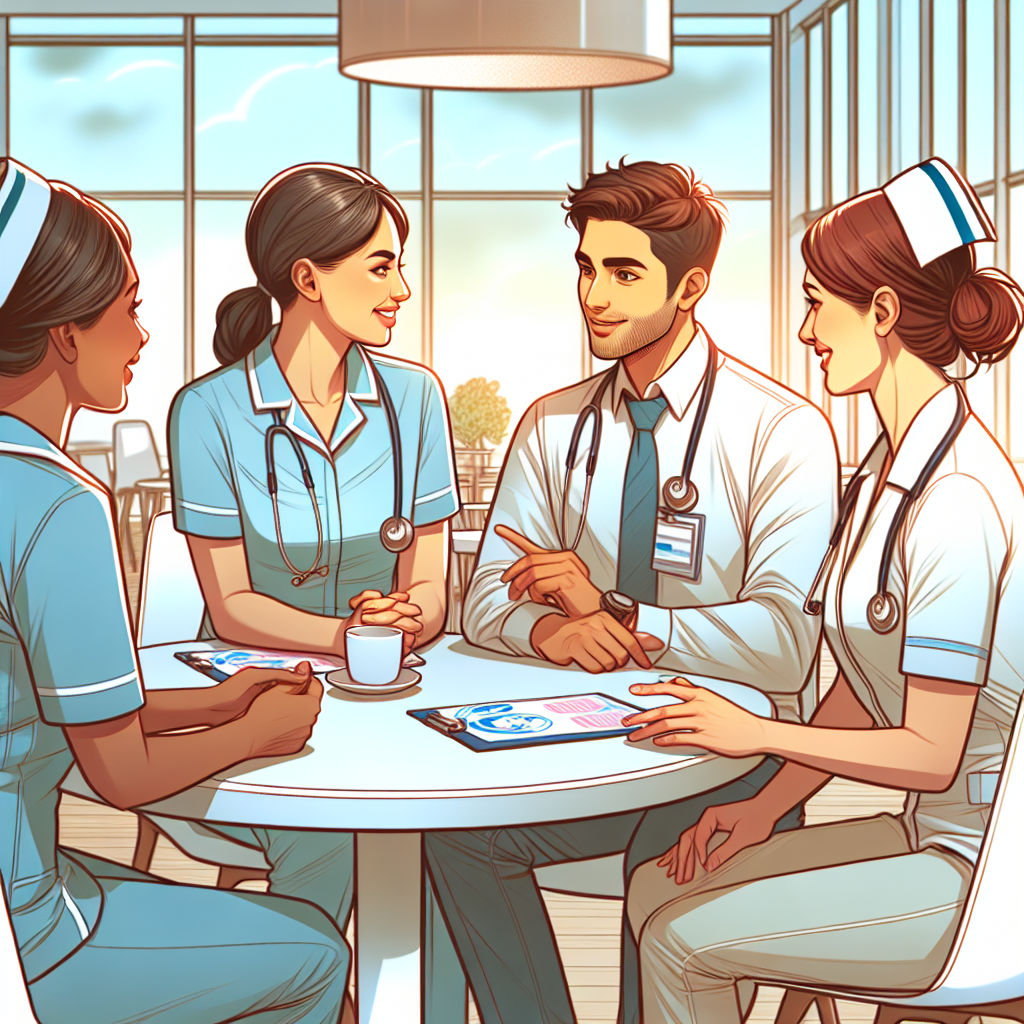 看護師が研修に参加しているシーン