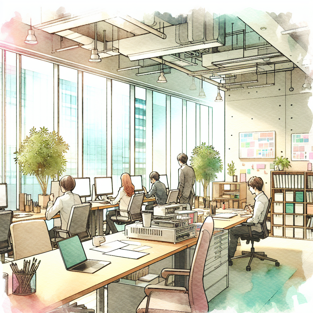 働きやすい職場環境を示すオフィス風景