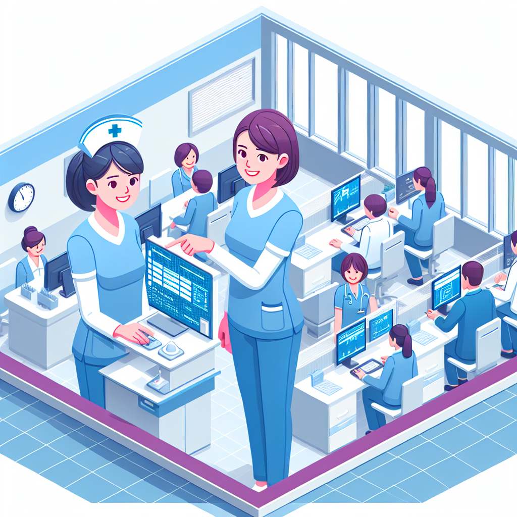 看護師が笑顔で働く職場のイメージ