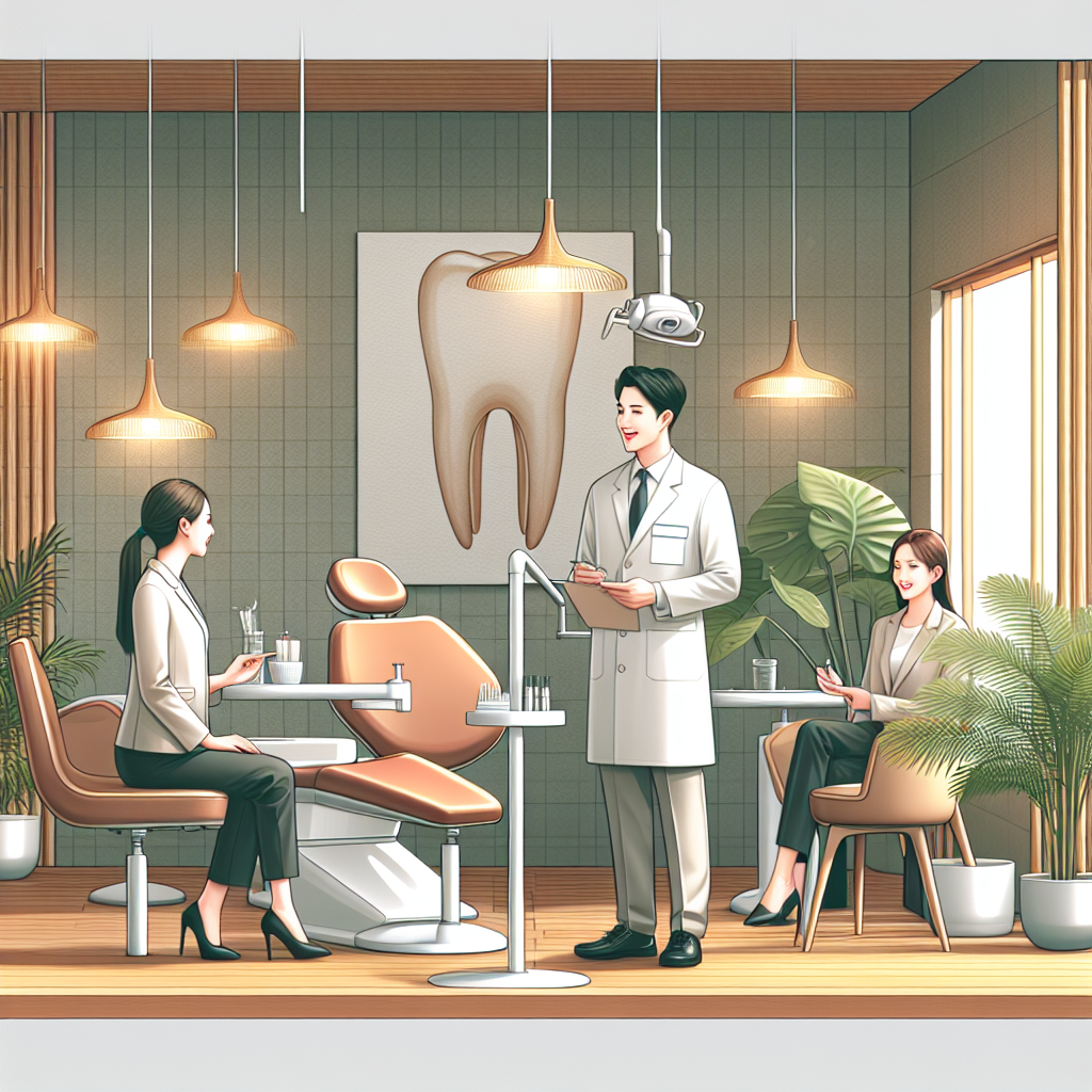 近代的な歯科医院のオフィス風景