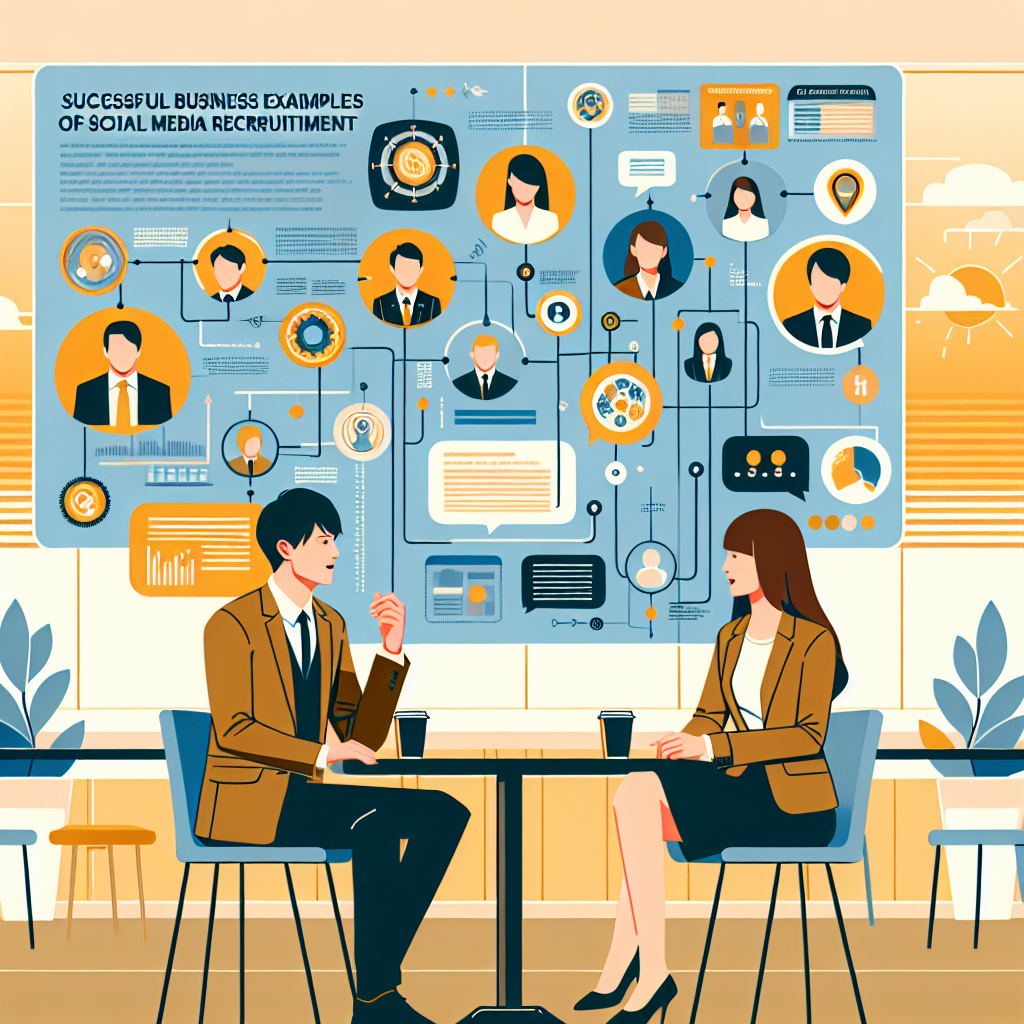 SNS採用に成功した企業の事例を示すインフォグラフィック