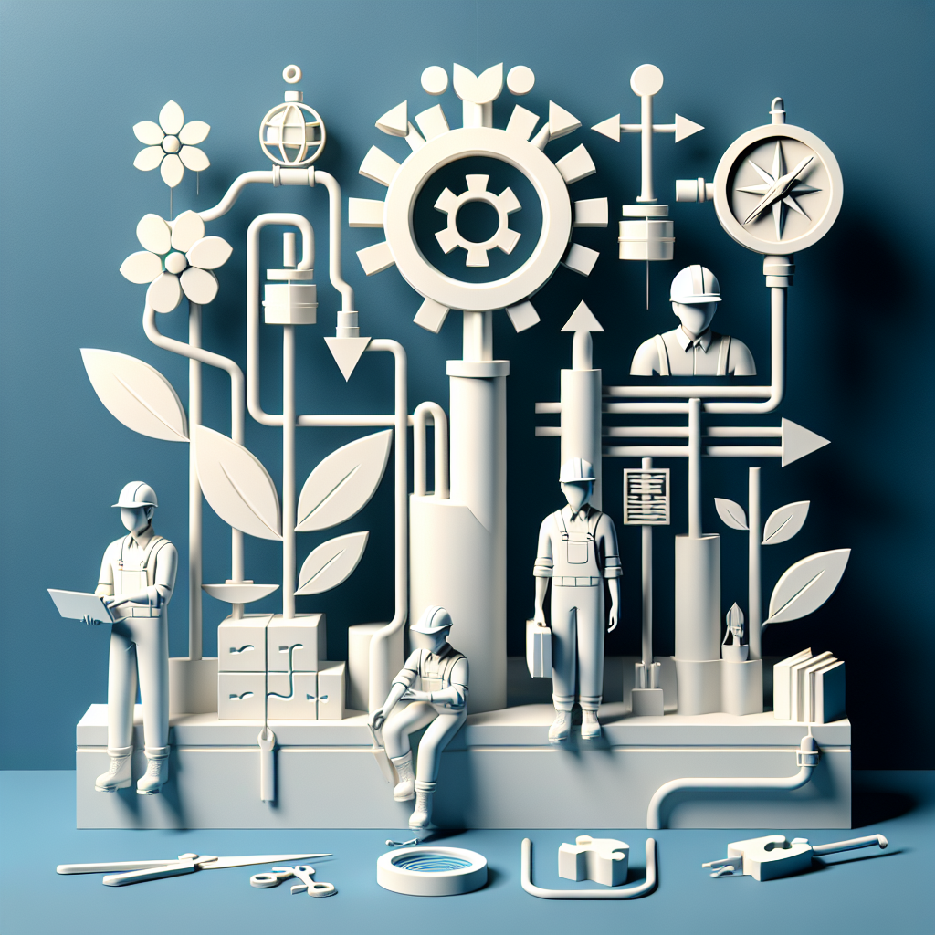 建設現場で働く若い作業員たち