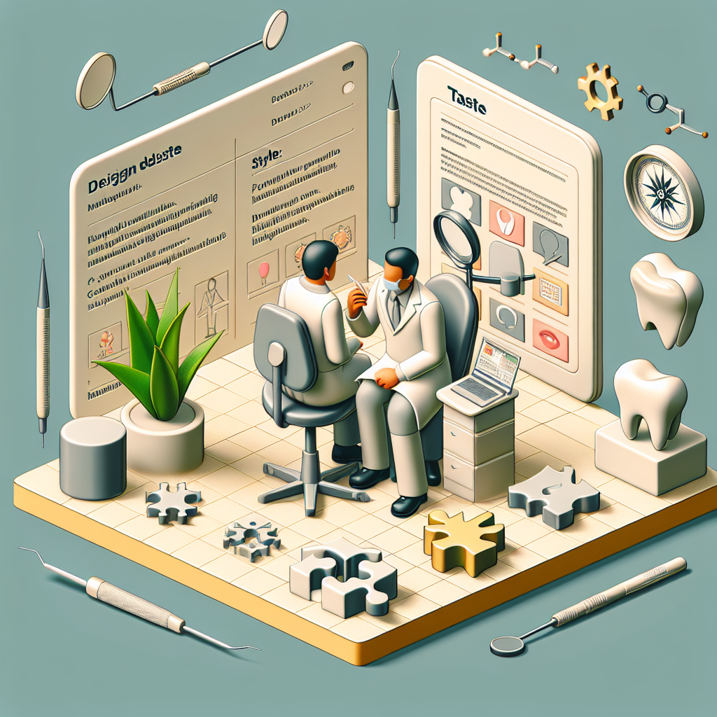 面接を行っている歯科医師と応募者の様子