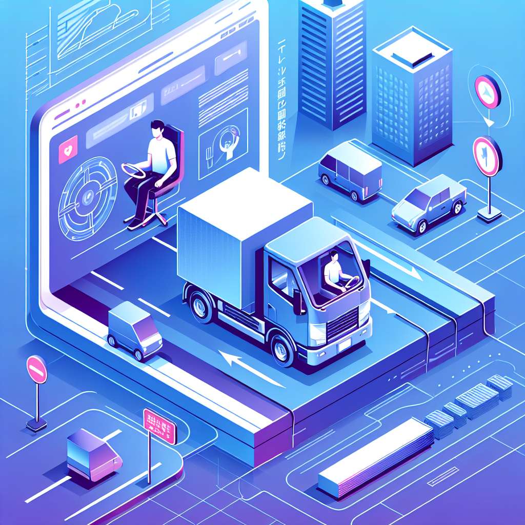 ドライバー業務の様子を描いたイメージ画像