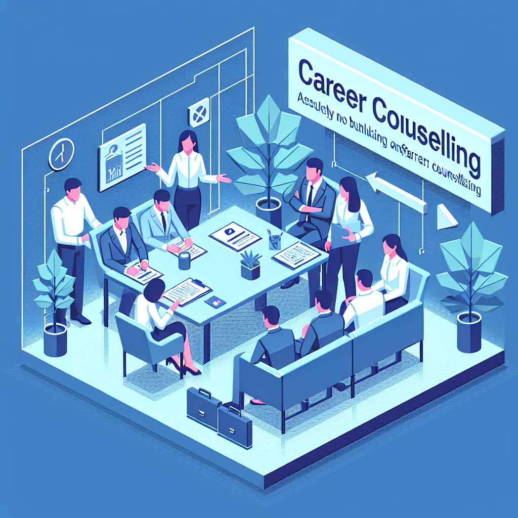 従業員がキャリア相談を受けているシーン