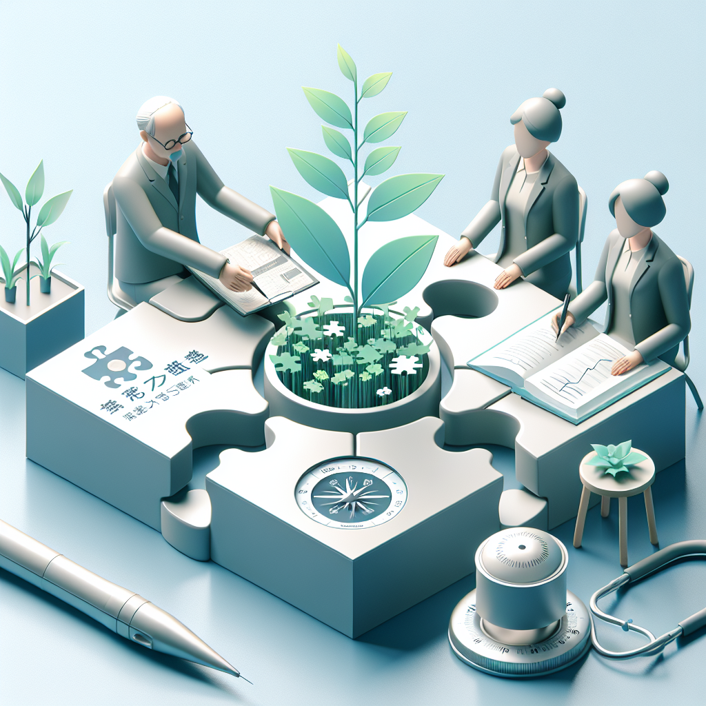 介護スタッフがチームミーティングをしている様子