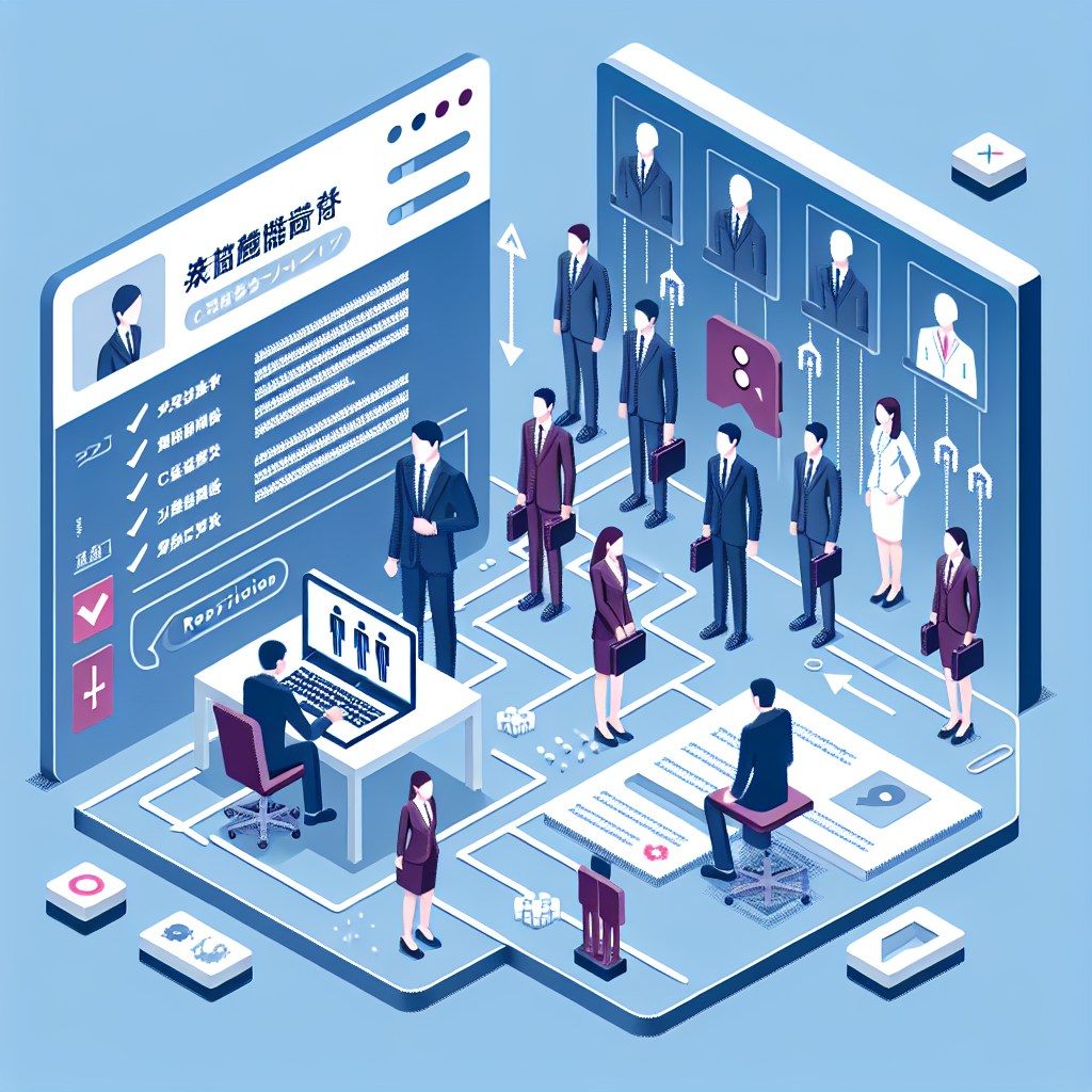デジタルツールを使用した採用活動のイメージ