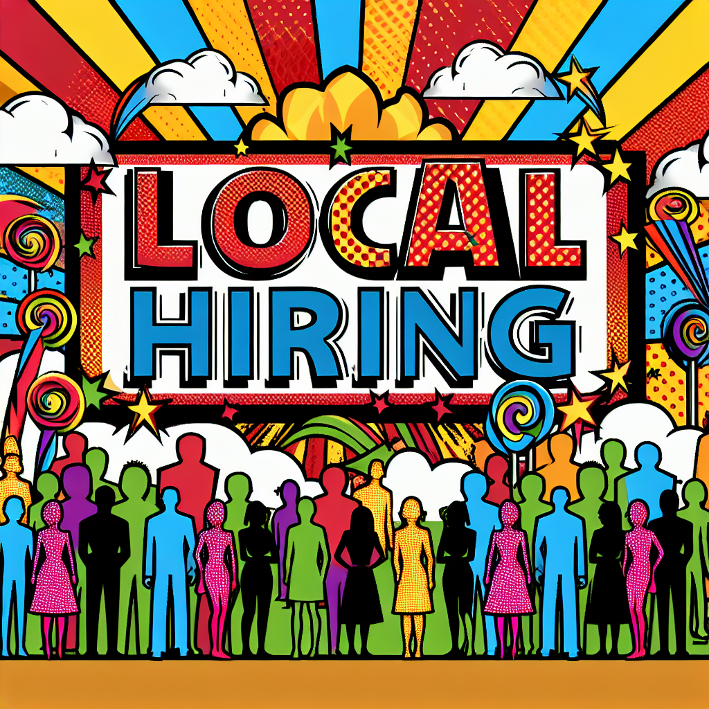 地域の採用イベントで活気ある様子